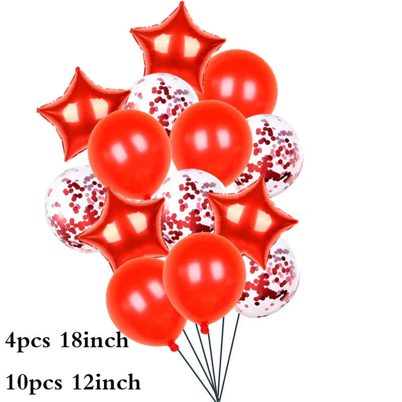 15 шт. латексные разноцветные воздушные шары с конфетти | Дом и сад