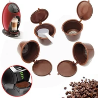 reusable nespresso coffee capsule filter cup for dolce gusto coffee filter cup in 3 pieces with spoon brush kitchen accessories