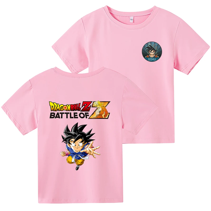 

Cartoon Goku T-Shirt With Prints Summer Casual Toddler Baby Boy Girl Short Sleeve Creative Containing Cotton Round Neck Tops