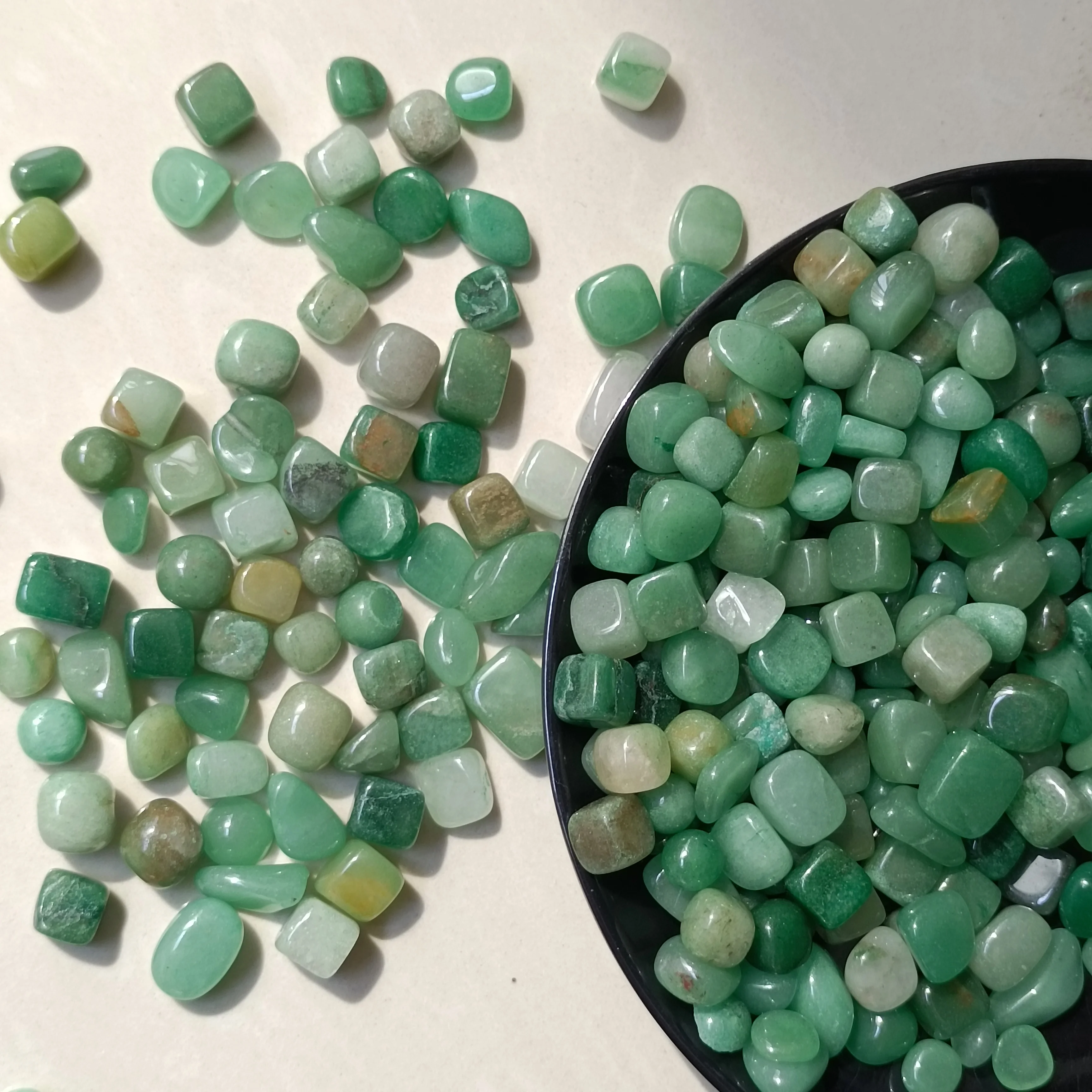 

100g Natural Aventurine Jade Gravel Green Minerals Collection Ore Rock Crystal Meditation Fish Tank Decoration Lucky Stone