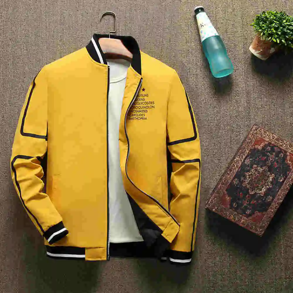 Мужская куртка 2019 Новая модная повседневная мужская спортивная бейсбольная