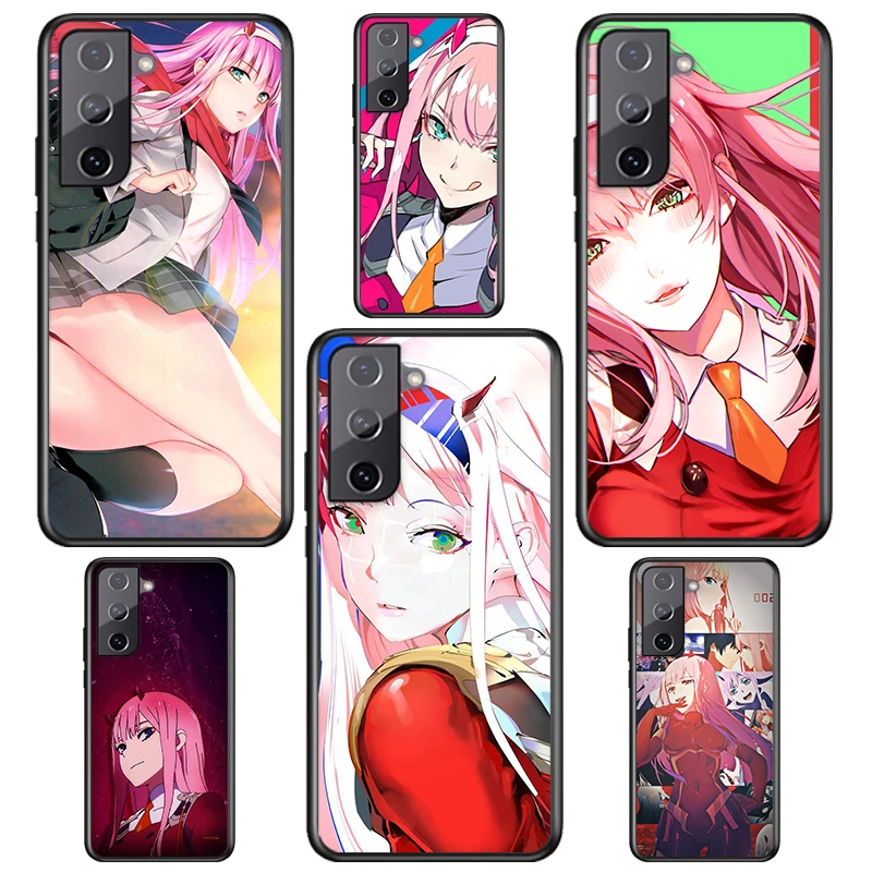 

Zero Two Darling In The FranXXX For Samsung S22 S21 S20 FE Ultra Pro Lite S10 5G S10E S9 S8 S7 S6 Edge Plus Black Phone Case