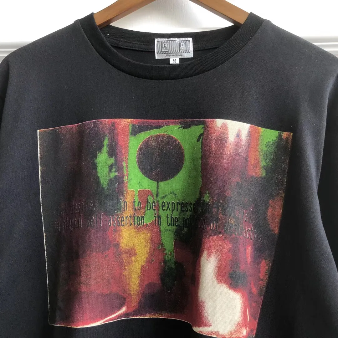 2019FW лучшее качество Cav empt тройники с длинным рукавом для мужчин и женщин с принтом CAVEMPT Хлопок Свободные топы подходят для мужчин с. Е. Футболки
