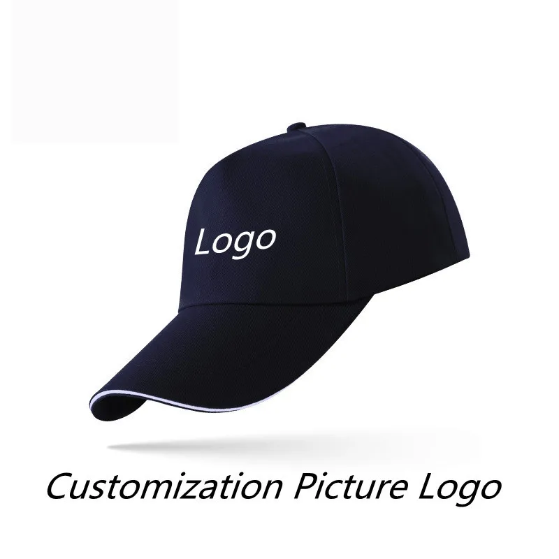 

Custom Logo Team Letter Diy Logo Volunteer Advertising Hat Work Cap Activity Hats Customization Solid Color Baseball Cap