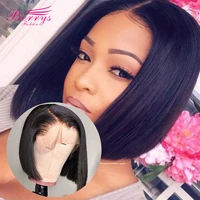 berrys fashion straight 13x6 lace front bob wigs 5x5 lace closure bob wigs for black women natural color and blonde color