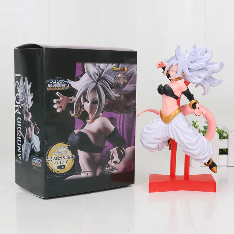 Черный Dragon Ball Fighterz Android 21 Majin Buu Lady Girl Boo Dragon Ball Супер боевой Буу фигурка героя игрушки - Цвет: Черный