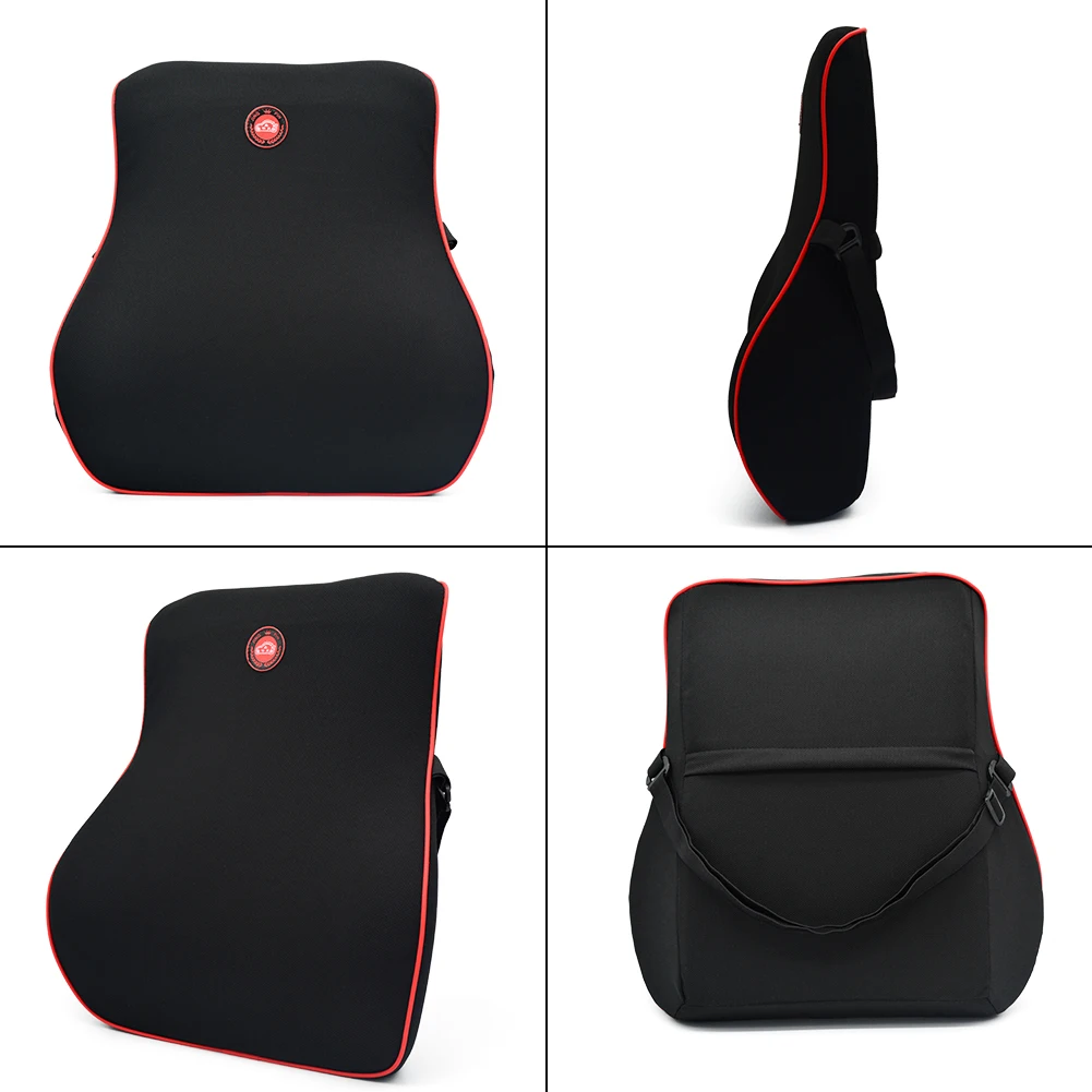 Подушка для поддержки поясницы на подголовник автомобиля с регулируемым