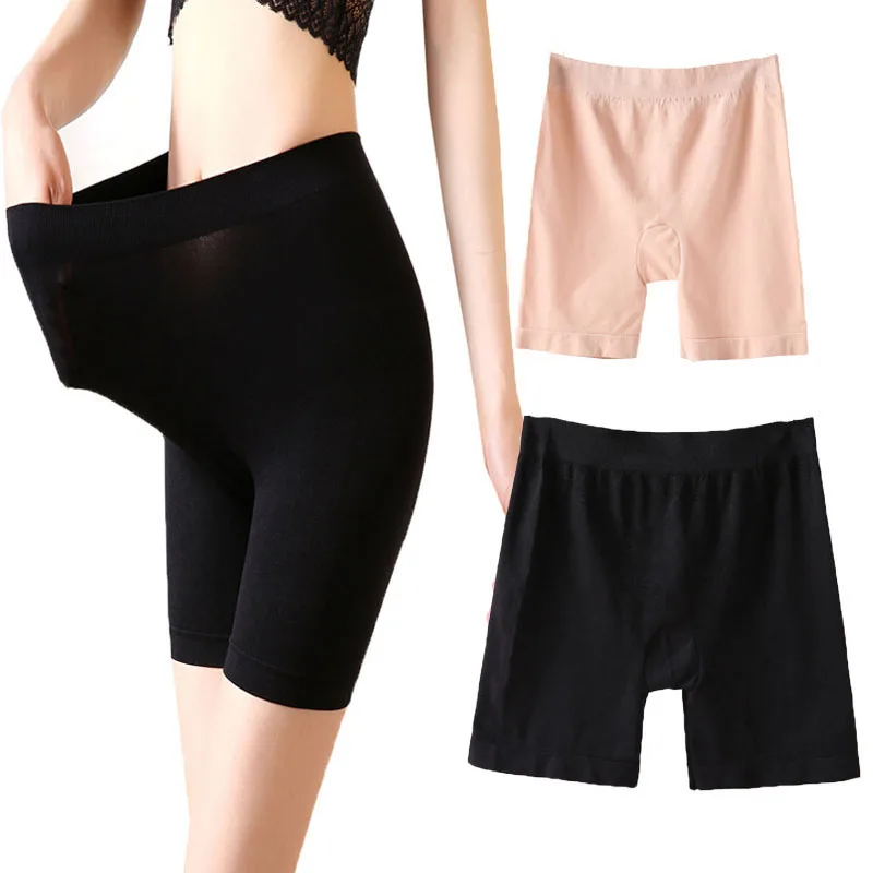 

Ruizhijzg Safety Pants Short Women Stretch Leggings Plus Size Ladies Underwear Solid Color