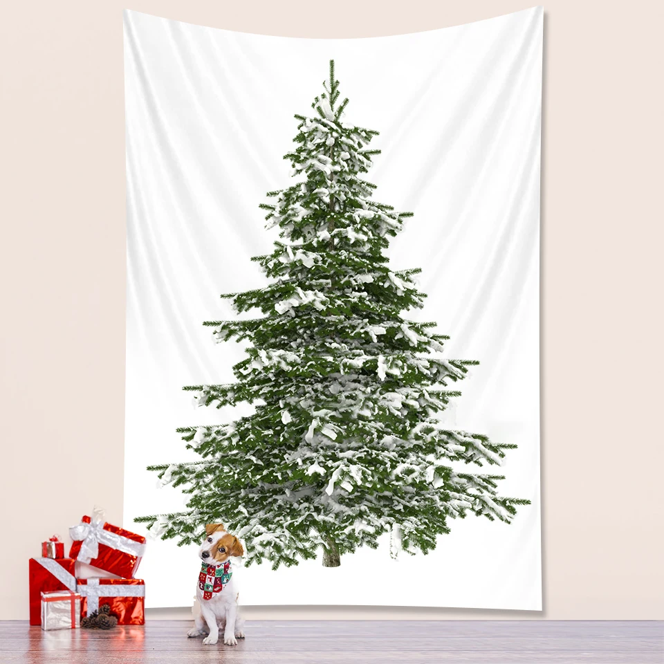 

Christmas tree bedroom home decoration New Year party large size Tapestry Wall Tapestry Bohemian decorative mattress