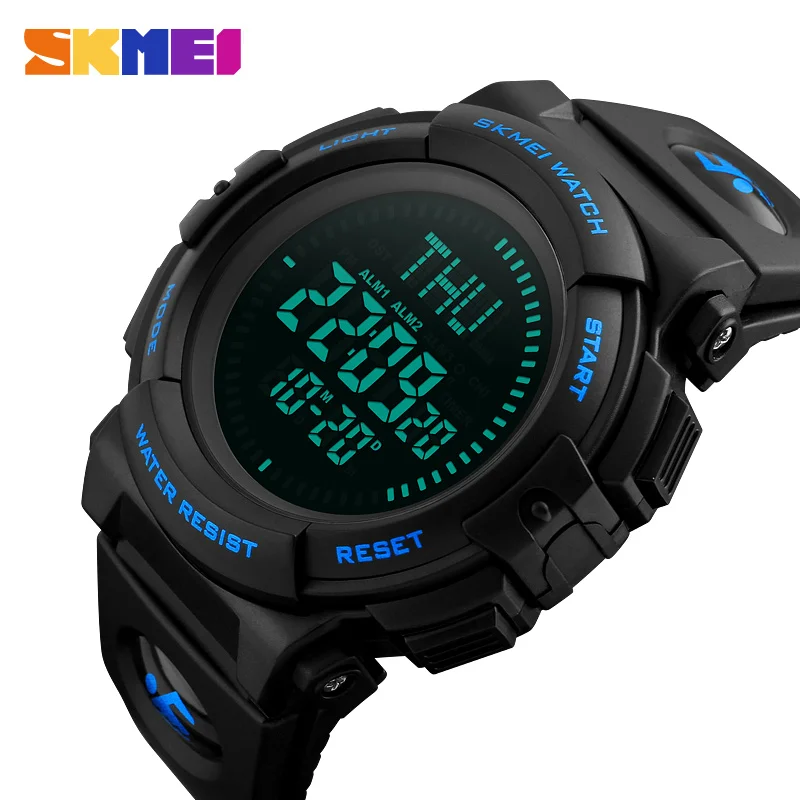 

SKMEI Men Compass Watch Countdown Summer Time Multifunction Sports Watches Timekeeping Waterproof Wristwatches Relogio Masculino