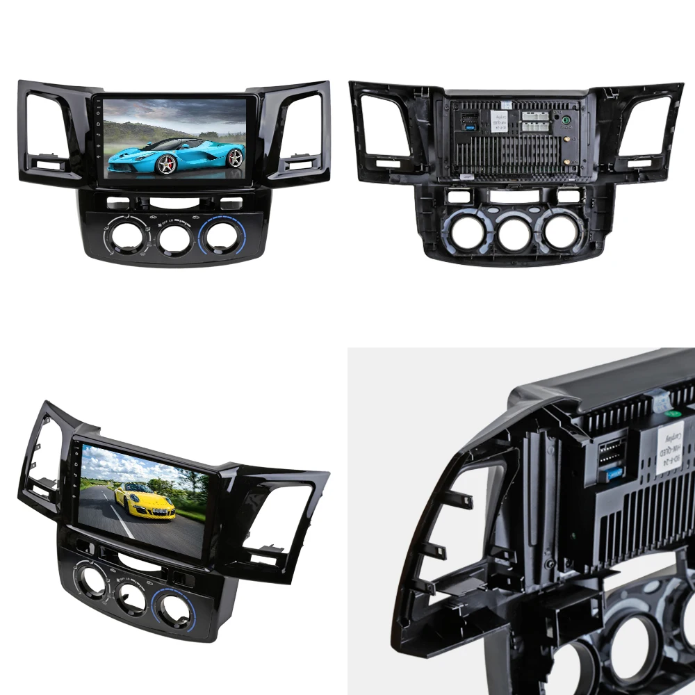 Sinosmart Android 8,1 автомобиль для Toyota Hilux Fortuner 2010- gps навигация радио 2din 2.5D ips/QLED экран