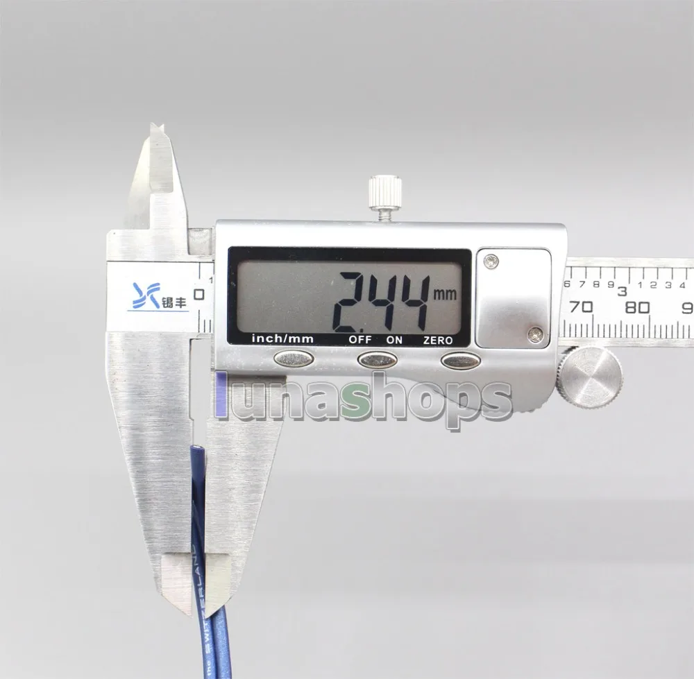 LN006474 Blue 99% Pure Silver XLR 3.5mm 2.5mm 4.4mm Earphone Cable For Sony IER-M7 IER-M9 IER-Z1R