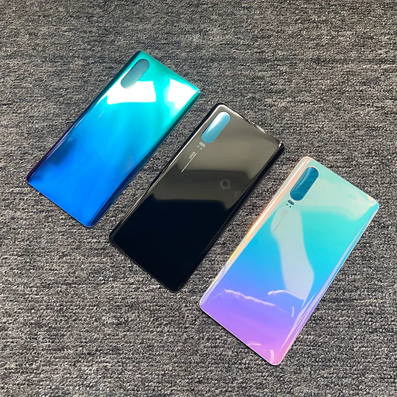 Замена для Huawei P30 задняя крышка батарейного отсека стеклянный задний корпус
