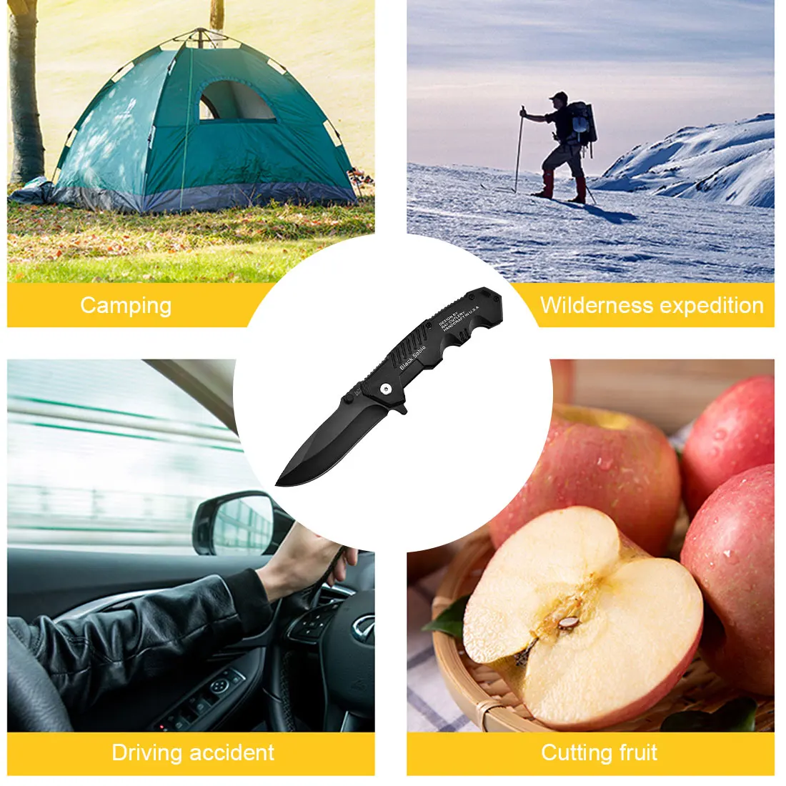 

Knife Folding Hunting Multi Tools Outdoor Survival Tactical Camping Hiking Pocket Knives Self-defense Knife High Hardness EDC