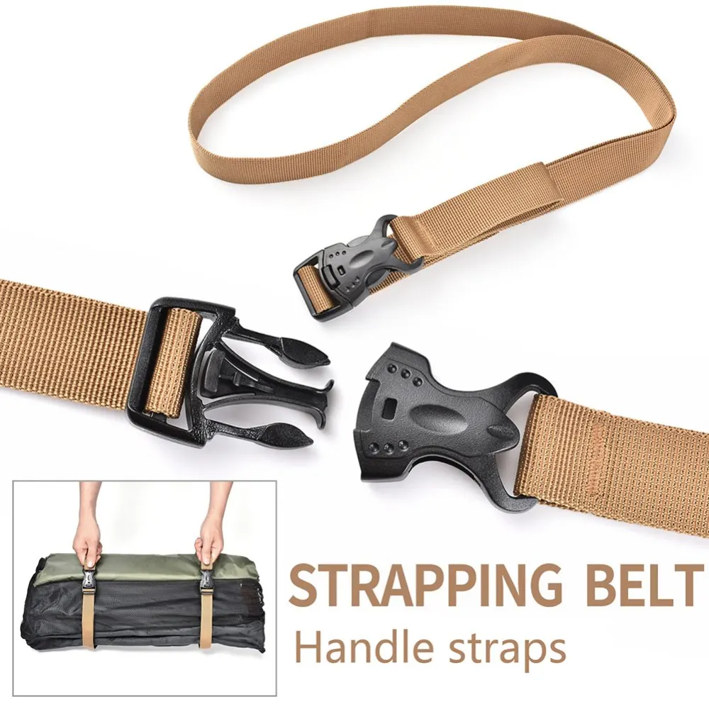 

Durable Nylon Cargo Strap Travel Tied Cargo Luggage Fastener Belt Strap With Cam Buckle Outdoor Camping Tool Tighten Strap