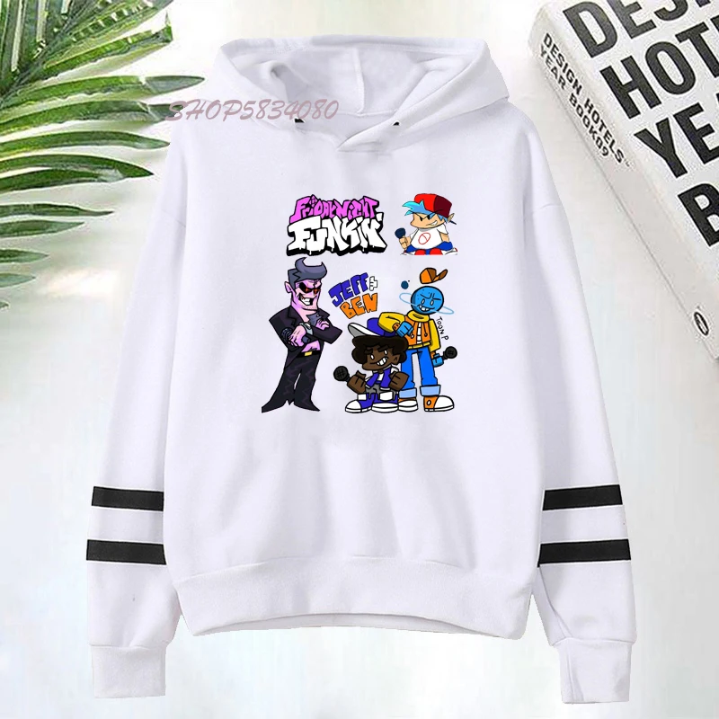 

Манга с принтом «пятница ночь», кофта с капюшоном Толстовка Г., Harajuku, уличная одежда Funkin в стиле хип-хоп, Прямая поставка