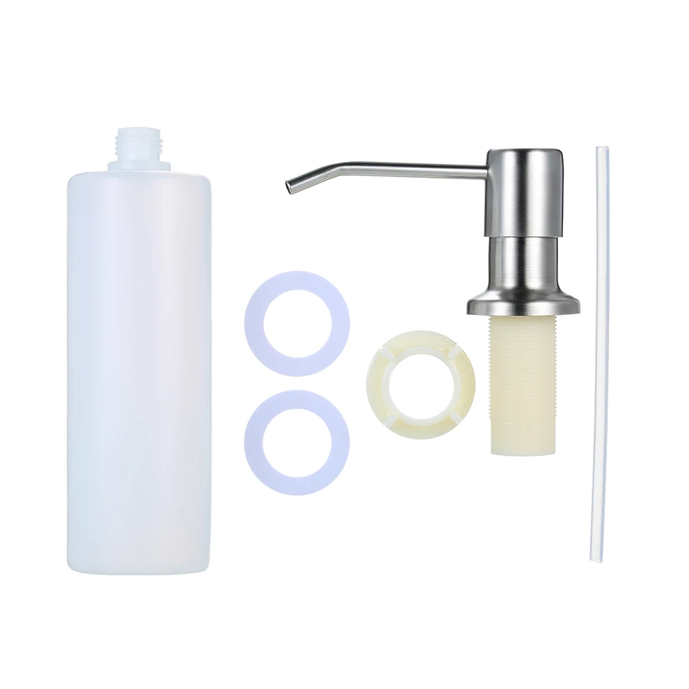 

Stainless Steel Kitchen Sink Soap Dispenser 300ml Dispenser Soap Hand Liquid Soap Dispensers for Bathroom Kitchen