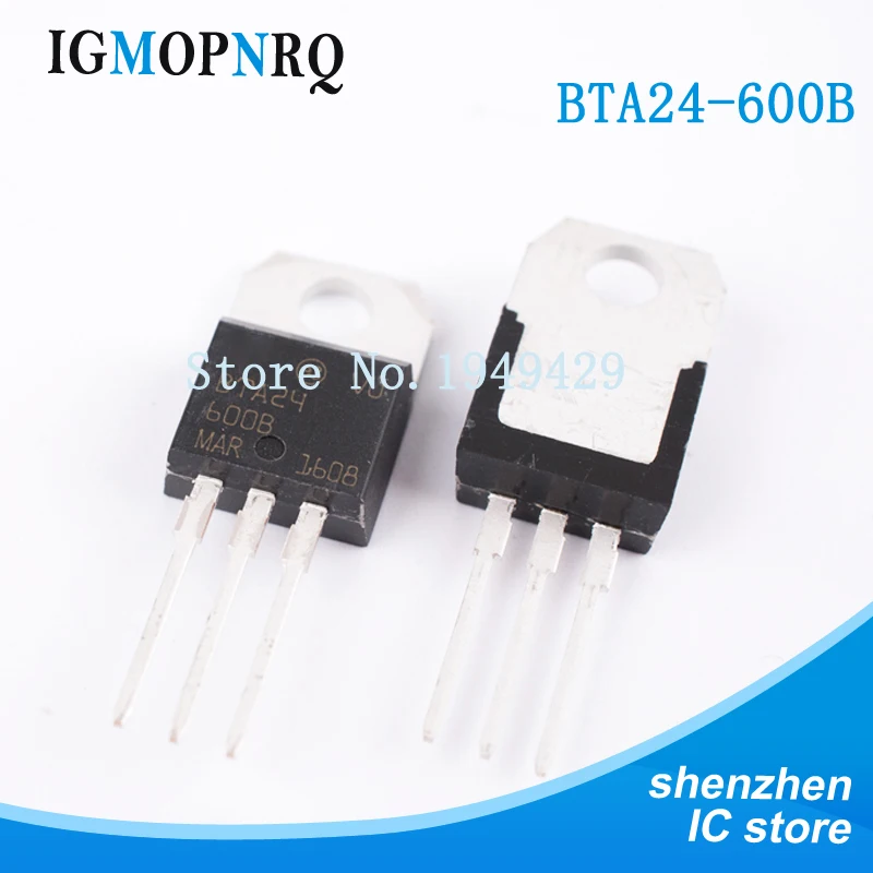 10 шт. BTA24 600B 600 220 24 Triac 25 ампер Вольт Новый|c c| |