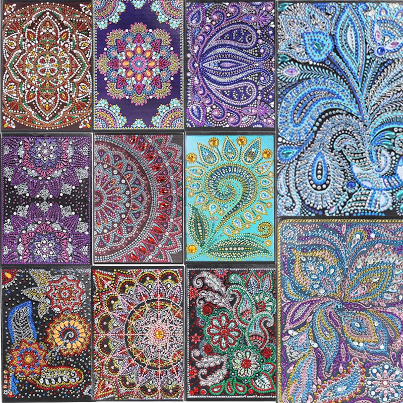 Новинка 2019 поделки мандала специальная форма алмазная живопись 50 страниц А5