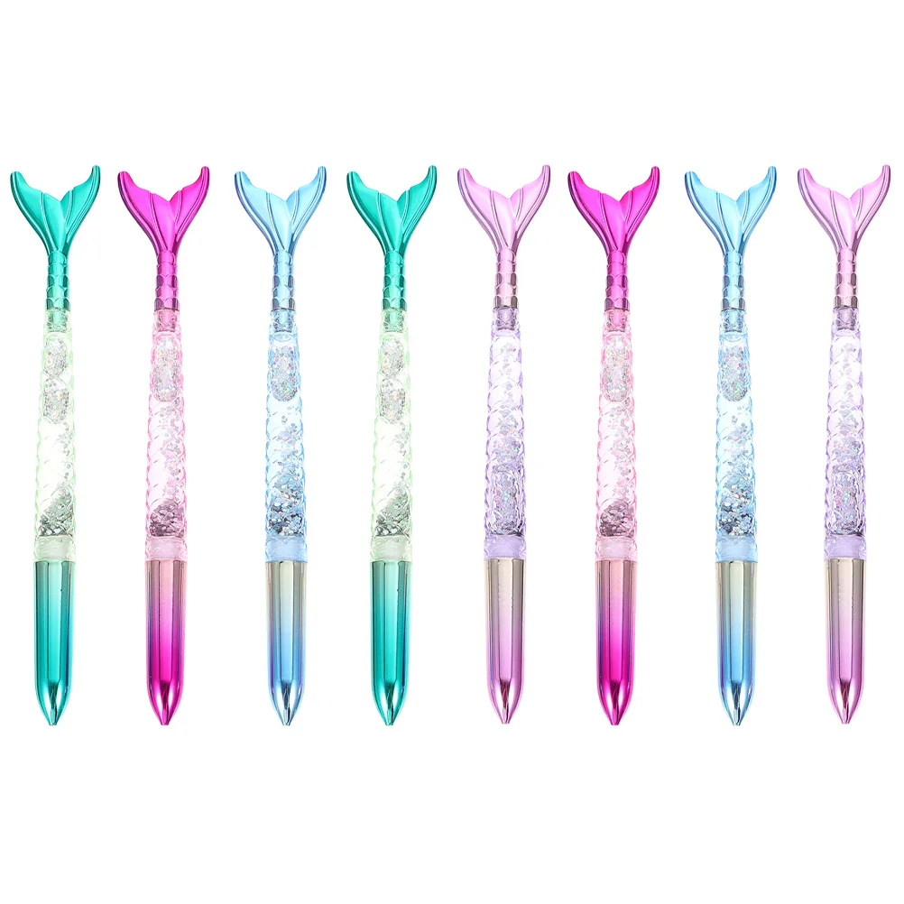 

1 Set Writing Pens Mermaid Tail Design Ballpoint Pens Pens for School