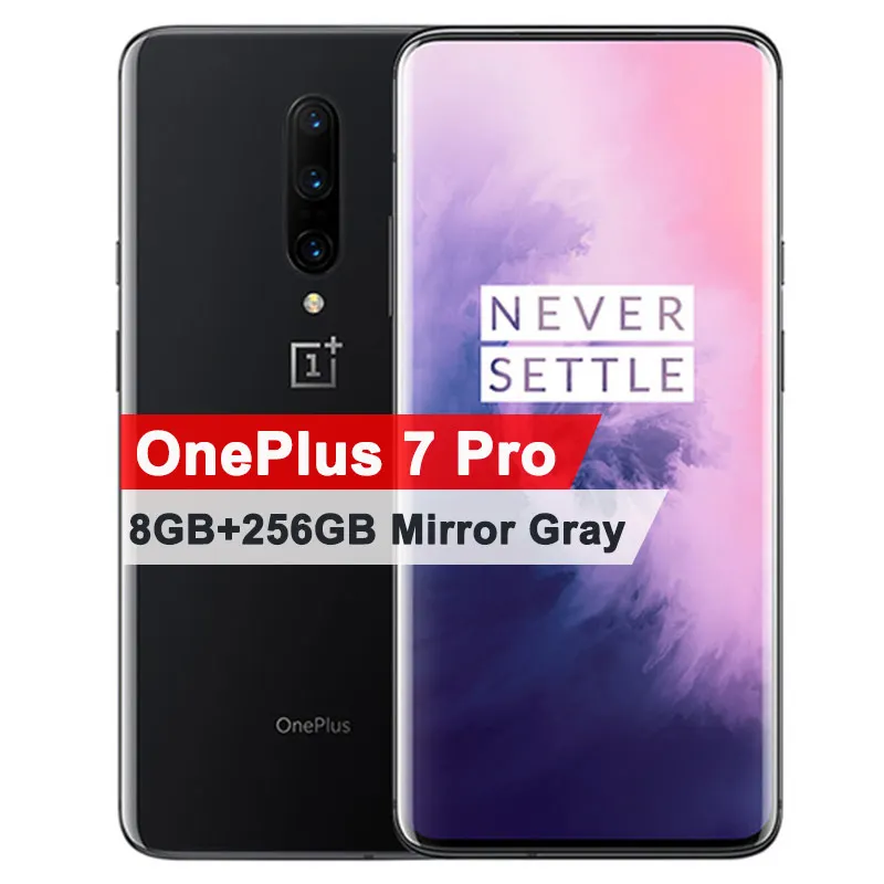Глобальный Встроенная память Oneplus 7 Pro мобильного телефона 6,6" 90 ГГц 2K 6/8G Оперативная память 128/256G Встроенная память Snapdragon 855 48MP 3x зум Камера 4000 мАч телефон с ближней бесконтактной связью - Цвет: 7Pro 8G 256G Gray