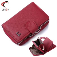 fashion women wallets cow genuine leather female coin purse nubuck card holder cowhide leather wallet women small zipper wallet