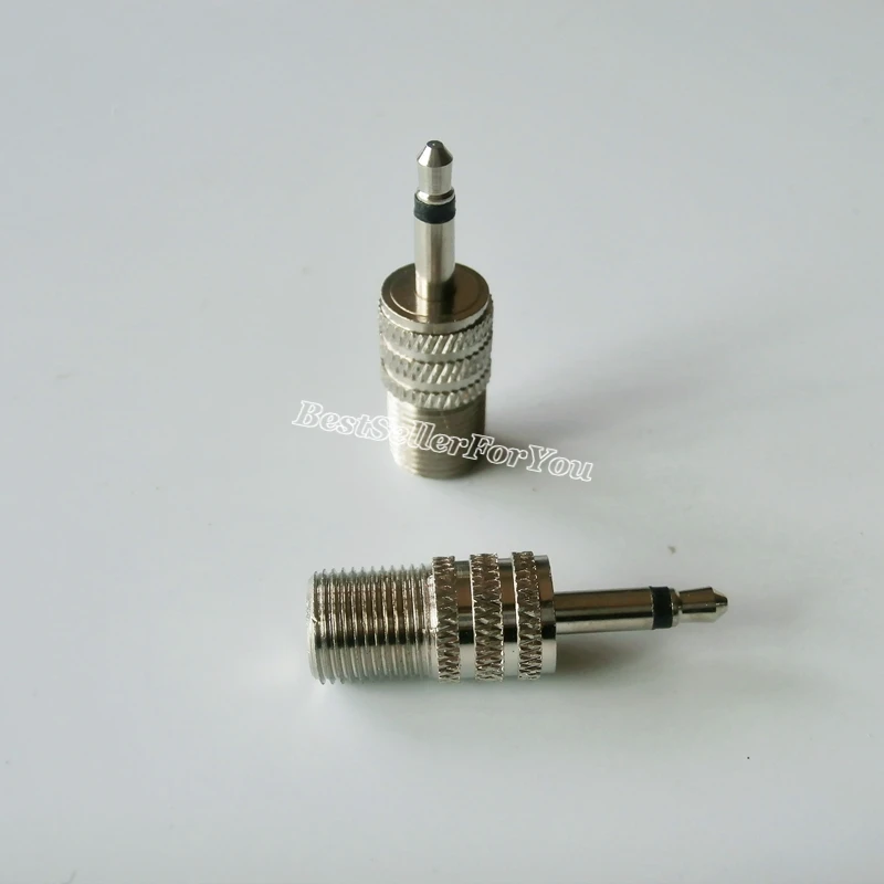

1Pcs F Female Jack To 3.5mm 1/8" Male Plug Mono Coaxial Audio Adapter Converter