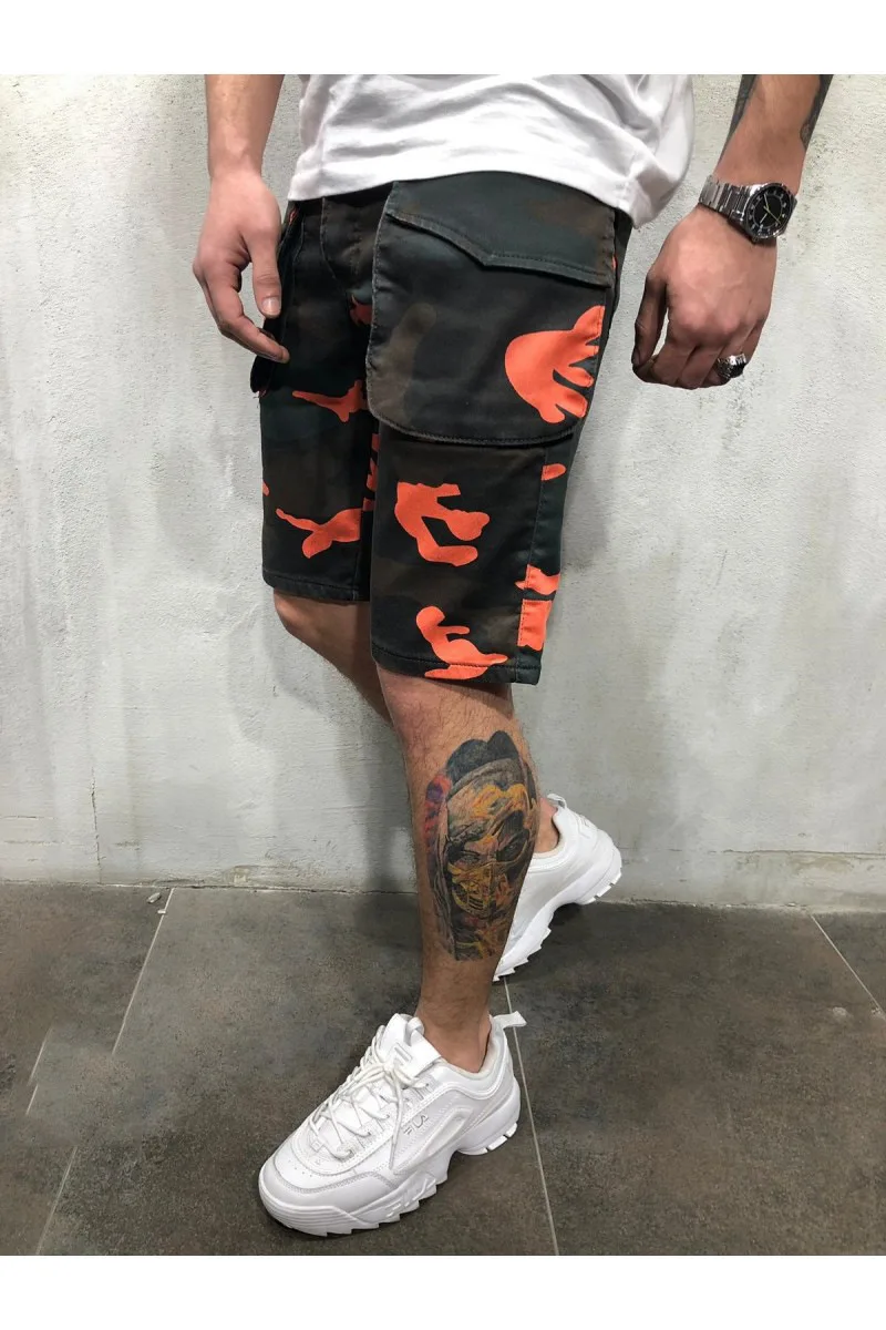 2019 новые летние шорты свободного покроя цвета хаки для мужчин длиной до колена