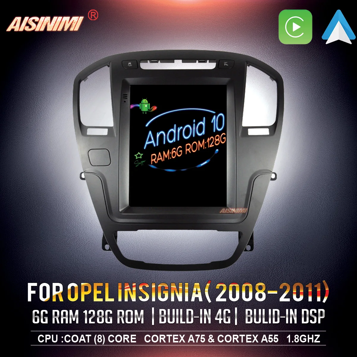 AISINIMI Android 10 автомобильный Dvd плеер для OPEL INSIGNIA 2008 2013 Автомобильная аудиосистема