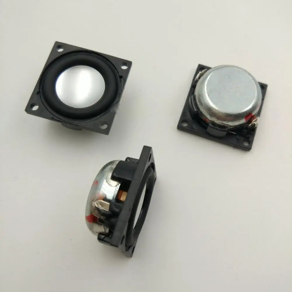 

2pcs 23mm 4Ω 2W full-range Speaker 4ohm loudspeaker Square HiFi Home Audio Parts