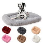 Прямоугольная кровать для собак, ортопедическое гнездо для питомцев, водонепроницаемая Нижняя кровать, Мягкий моющийся коврик для маленьких, средних и больших собак