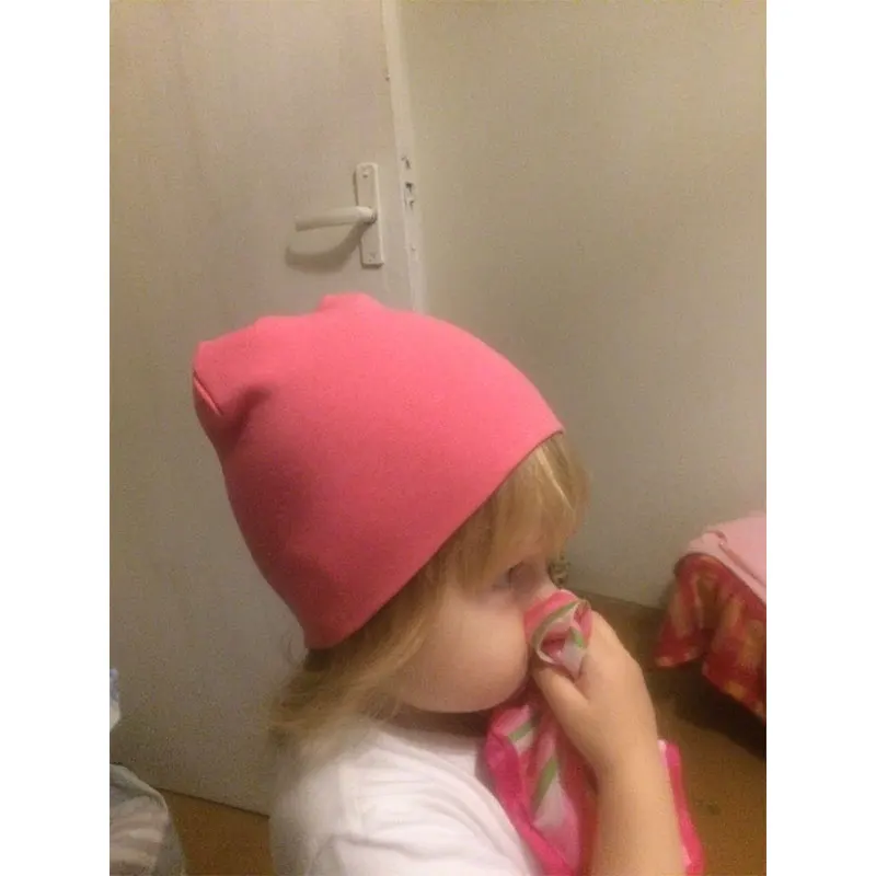 Вязаная Шапка-бини для малыша из 2018 хлопка однотонная шапка вязаная крючком в