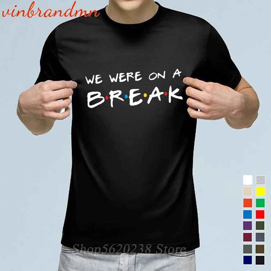 Комедийных сериалов друг футболка мы были на перерыв с буквенным принтом для