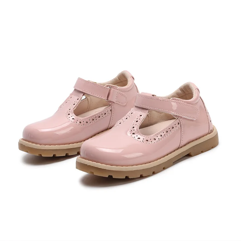 

Toddler Baby Vintage Leather Shoes Princess Girls Gladidator Dress Shoes Wedding Party Flat Brogue Shoes Moccasins Size 21-30