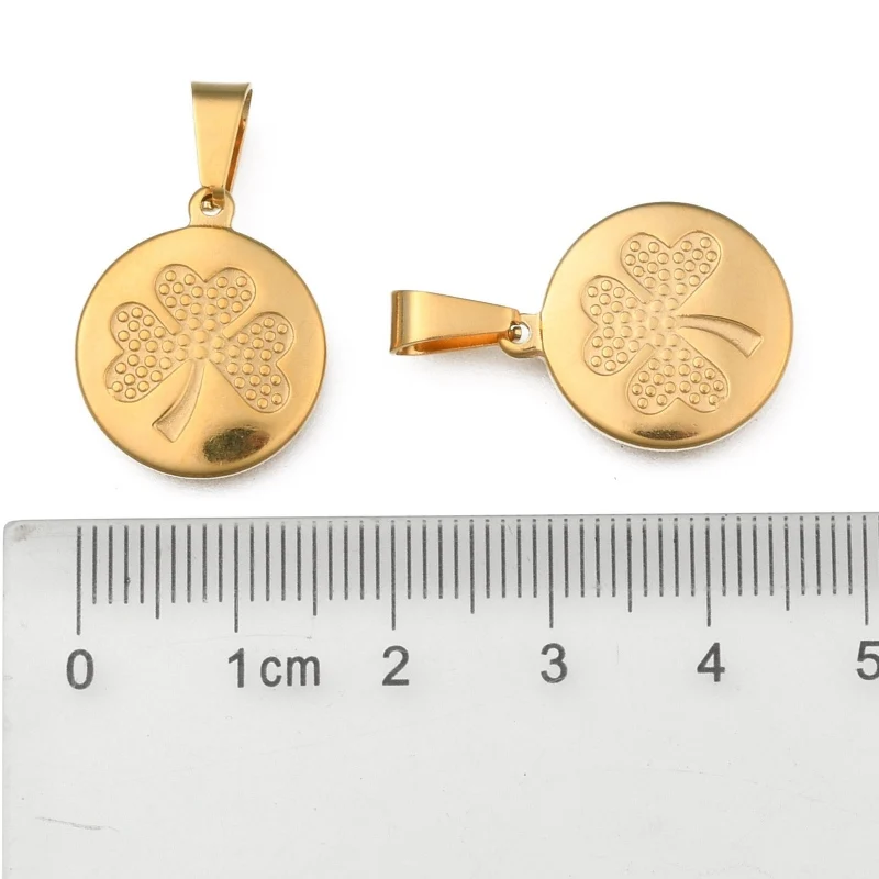 12 шт. 304 нержавеющая сталь Кулоны из нержавеющей стали на плоской подошве с