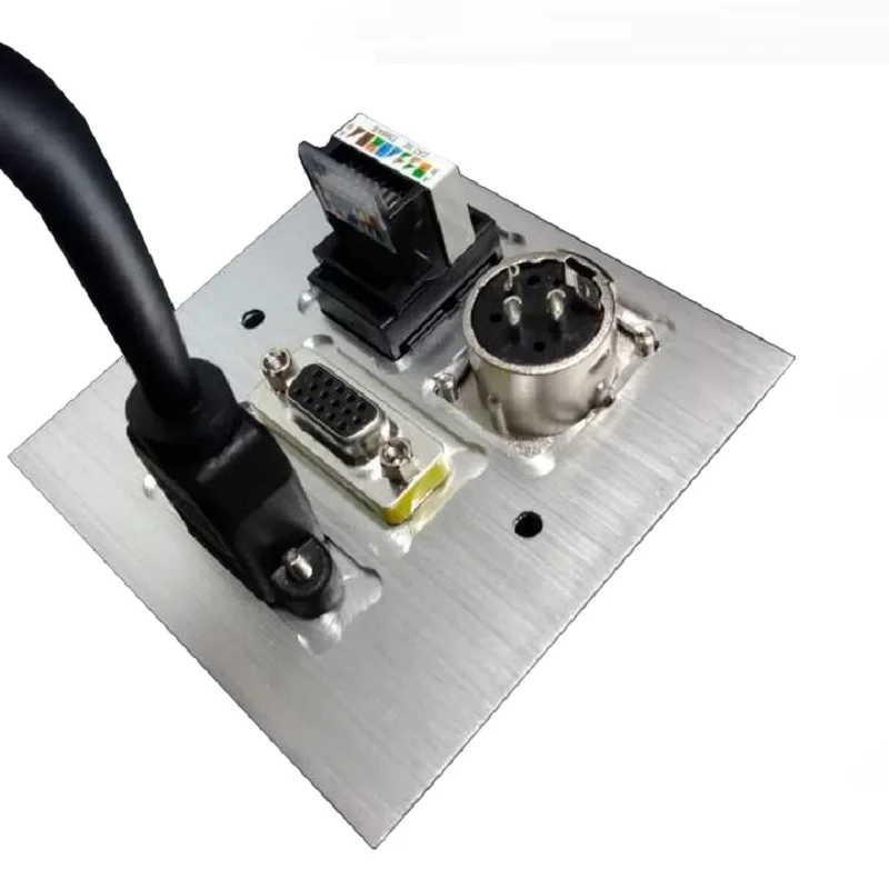 Панель из алюминиевого сплава 86 разъемов Vga Hdmi 3pin Xlr Rj45 сетевой домашний