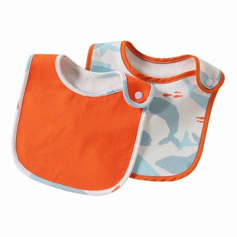 2 шт./Лот Детские нагрудники для кормления девочек и мальчиков водонепроницаемый