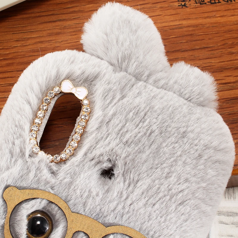 Модный мягкий пушистый красивый стильный защитный чехол для телефона Huawei P Smart Plus