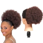 Парик очень большого размера, пышный, афро, кудрявый, шиньон на шнурке, конский хвост, короткий, на Африканском, синтетическом, прическа гулька волосы шт.