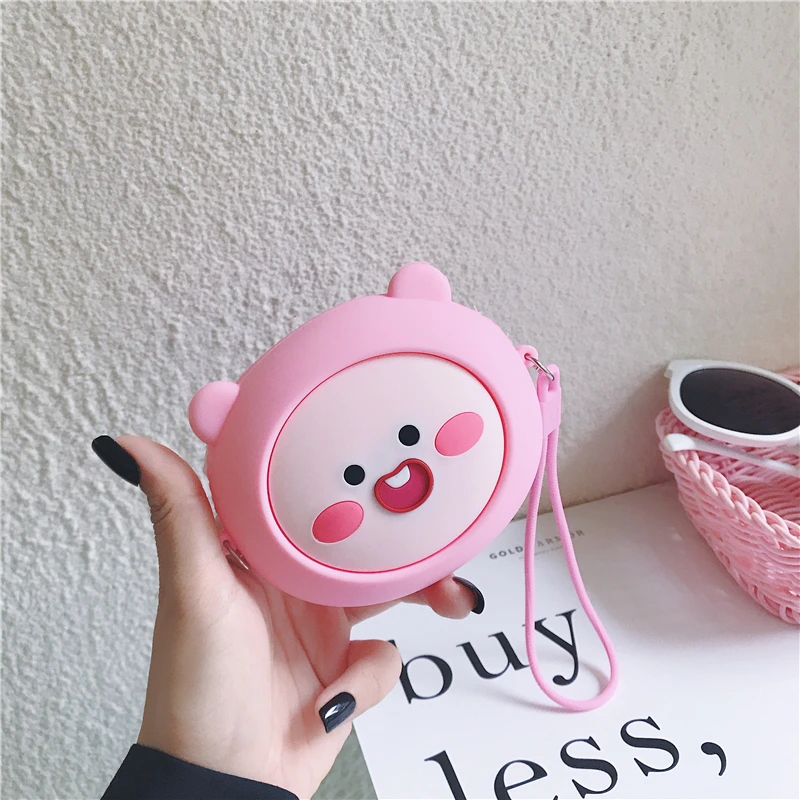 coin purse Новинка, силиконовый женский кошелек с мультяшным рисунком, мини круглый кошелек с карманом для монет, женские сумки, держатели для карт, роскошный брендовый прозрачный кошелек - Цвет: coin purse