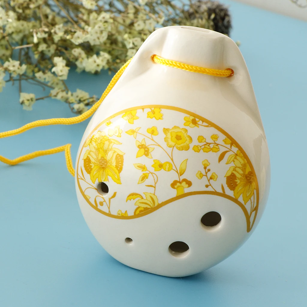 Керамическая альт окарина 6 отверстий C Major для детей взрослых начинающих