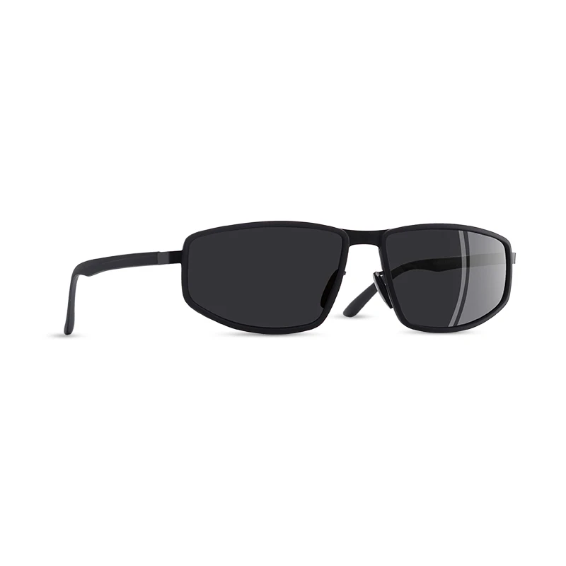 C2Matte black AOFLY, фирменный дизайн, поляризационные солнцезащитные очки для мужчин, Ретро стиль, для вождения, мужские солнцезащитные очки, Ретро стиль, очки, Прямоугольная оправа, zonnebril dames UV400 - Цвет линз: C2Matte black