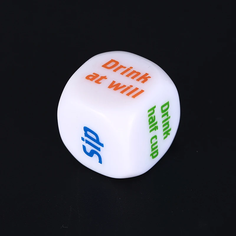 1Pc Newest Drinking Wine Mora English Dice Games Gambling Adult Sex Game Lovers Bar Party Pub Drink Decider Fun Toy | Спорт и