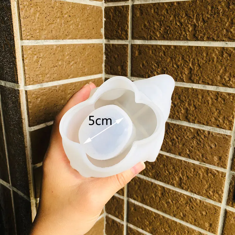 Симпатичный в форме слона форма для цветочного горшка силиконовая цемента