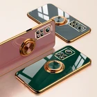 Чехол для Xiaomi Mi 10T Pro, 11, Redmi Note 10 Pro Max, 10 S, 10Pro, Note 10 S, мягкая рамка, чехол с кольцом-держателем