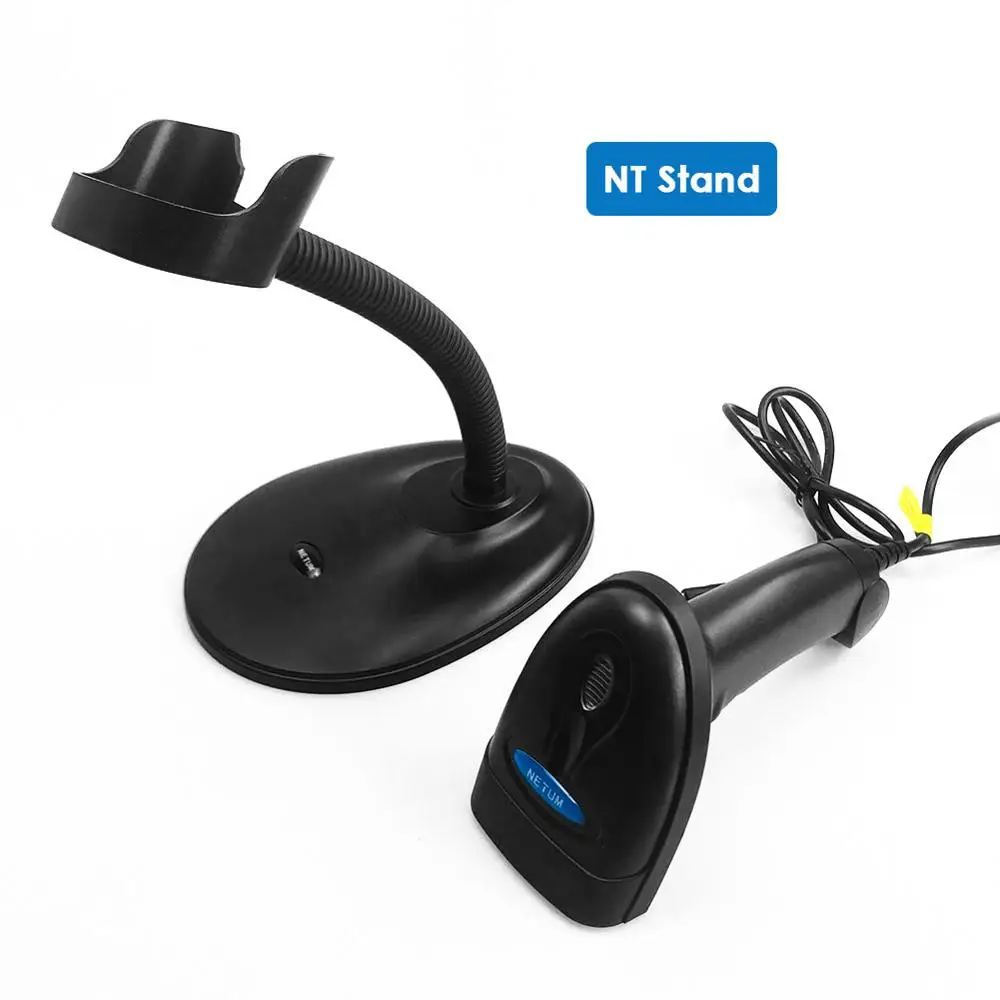 NT-1228BC with Stand NETUM NT-1228BC автоматический Bluetooth CCD сканер штрих-кода считыватель Hands Free USB Plug and Play для супермаркета POS системы - Цвет: NT-1228BC with Stand