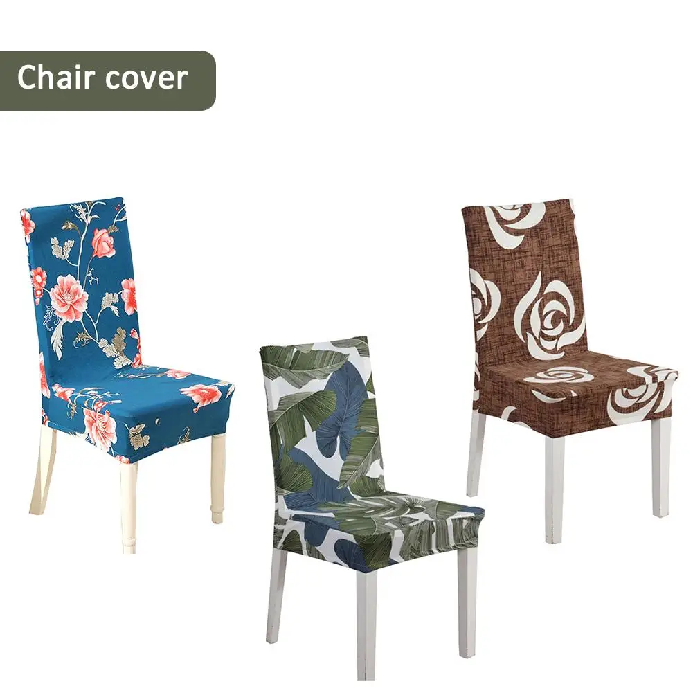 1 шт. чехлы для стульев с принтом универсальные эластичные моющиеся Сменные Чехлы