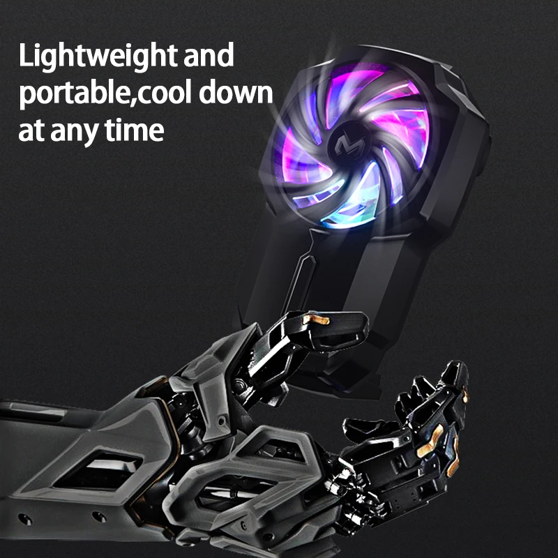 New FL05 Mobile Phone Cooling Fan Radiator Turbo Hurricane Game Cooler Cool Heat Sink For IPhone/Samsung/Xiaomi With battery |