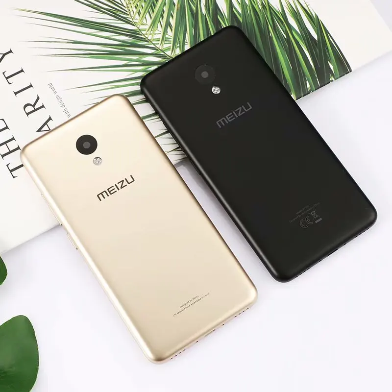 Чехол на заднюю крышку для Meizu A5 M5C M710H Meilan пластик задняя дверь батарея чехол+ кнопки стекло камеры