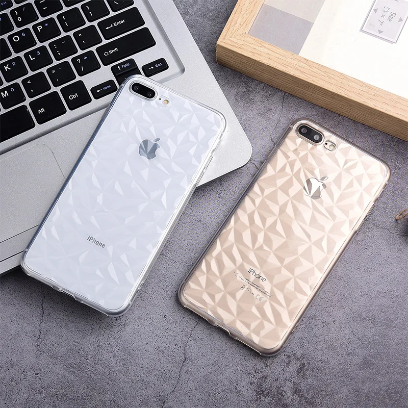Мягкий Прозрачный ударопрочный чехол из ТПУ для iPhone X XR XS Max 7 8 6 6s Plus 8Plus|Бамперы| |